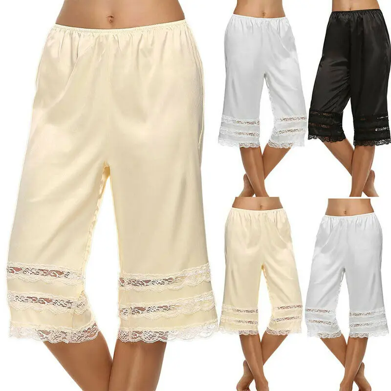 Women's Lady Breathable Satin Panties Short Lingerie Briefs Underwear Pettipants S-XL