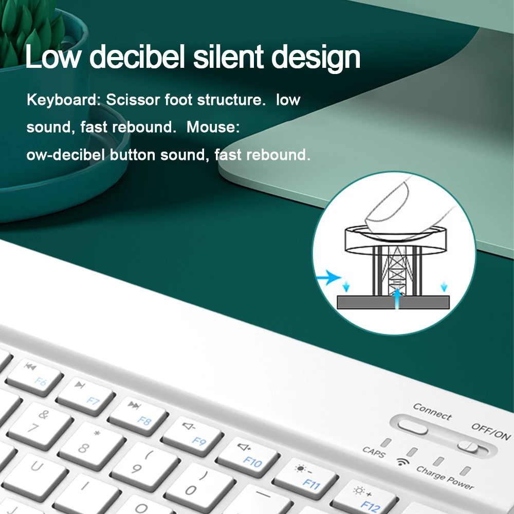 Wireless Keyboard For iOS Android Windows Smart Teclado For Apple Iconic Brand Huawei Samsung Bluetooth Ultra-Slim Tablet Clavier