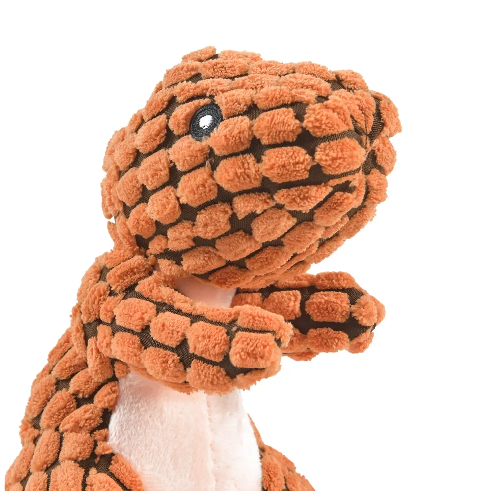Description Picture 6 of item1PC Cats and Dogs Pet Plush Dinosaur Toys Interactive Dog Chew Toys Plush Stuffing Pet Supplies