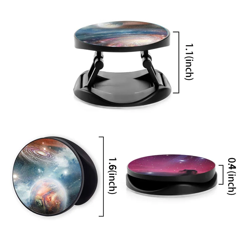 30 Pieces Blank Sublimation Phone Holders Phone Grip Blanks Heat Press Phone Grip Collapsible Phone Grip Holder