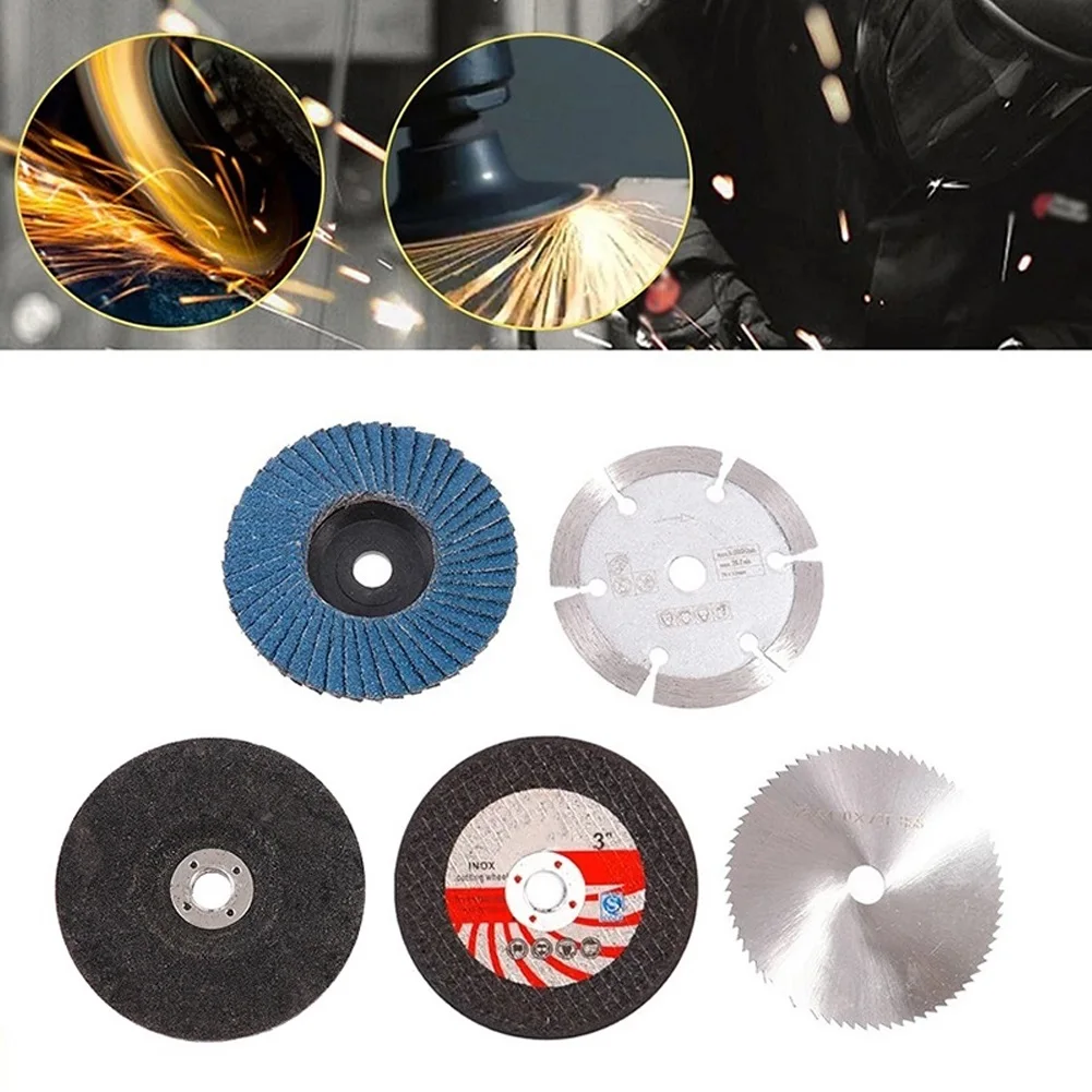Description Picture 2 of item5pcs 75mm Cutting Disc 3 Inch Metal Circular Saw Blade Grinding Wheel For Angle Grinder Polishers Pad Angle Grinder Accessories