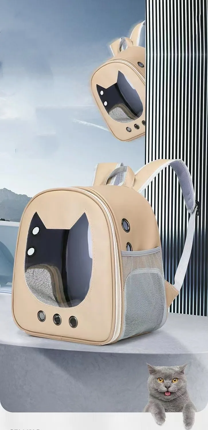 Description Picture 2 of itemPet Backpack For Dog & Cat, Breathable Cat Backpack For Outdoor Travel, Portable Dog Carrier Bag
