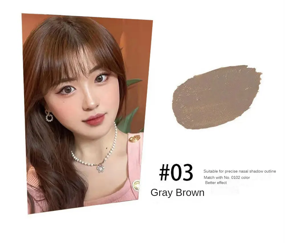 Description Picture 6 of item3 Colors Concealer Pen Fully Cover Spot Marks Concealer Highlighter Nose Shadow Contouring Pen Brightening Facial Makeup Stick