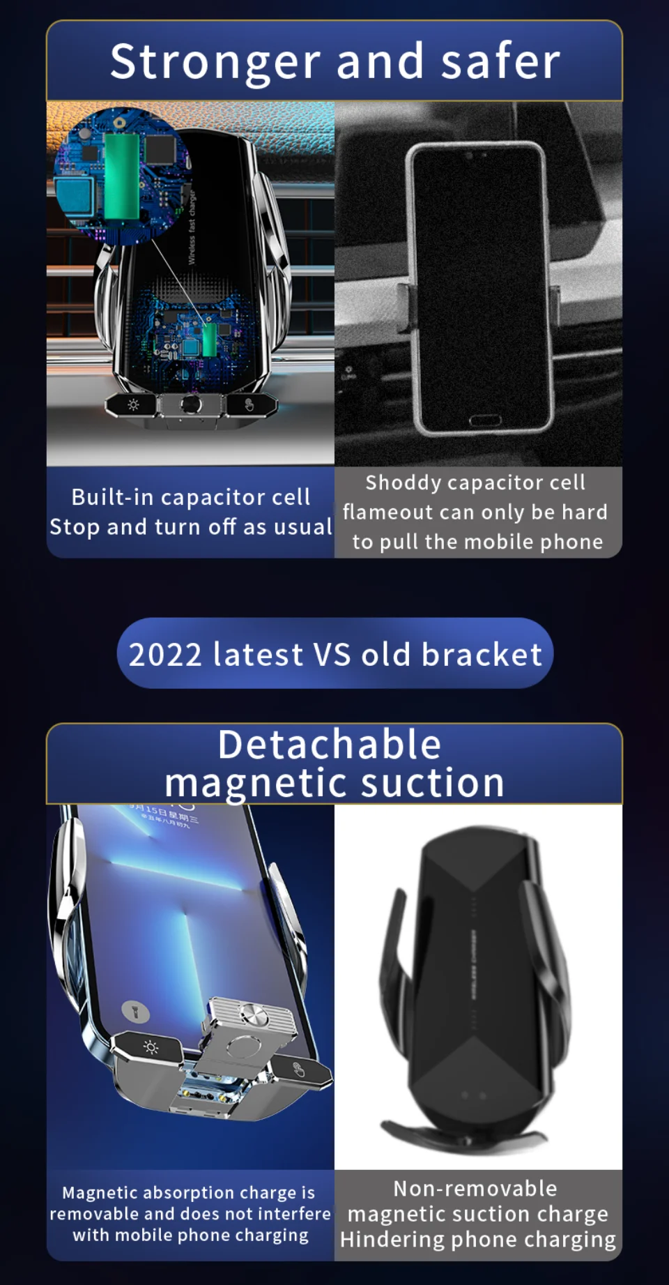 Description Picture 4 of item20W Fast Car Wireless Charger For Samsung Galaxy Note 20 Note 10 Note 9 S22 S21 S20 S10 iPhone 15 14 13 12 11 Pro Max XS Iconic Brand