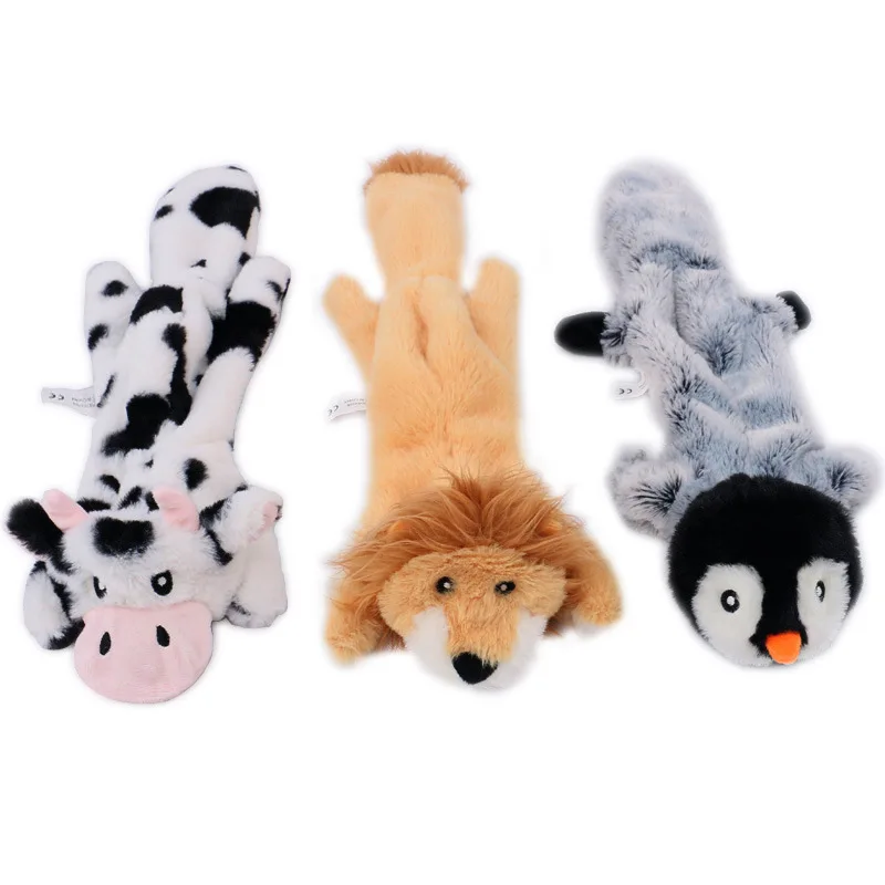 Description Picture 6 of itemFunny Plush Pets Squeaky Toys Animal Shape Fox Lion Rabbit Soft Small Medium Dogs Chew Internective Toy Pet Accessories