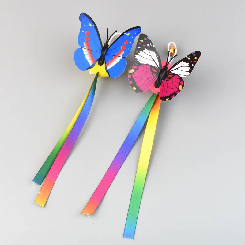 1Pcs Cat Toy Feather Replacement Head Bells Feather Freely Change Combinations Multi-type For Cat Stick Telescopic Rod DIY Tools