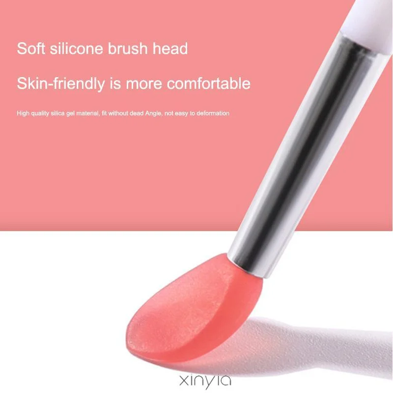 1Pcs Silicone Mini Lip Brush Portable Multifunctional Lip Balm Applicator Lipstick Lipgloss Mascara Wands Makeup Brushes