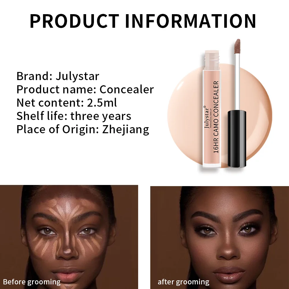 Description Picture 6 of itemWaterproof Matte Liquid Concealer Long Last Flawless Acne Anti Dark Circles Corrector Professional Concealing Makeup for Women