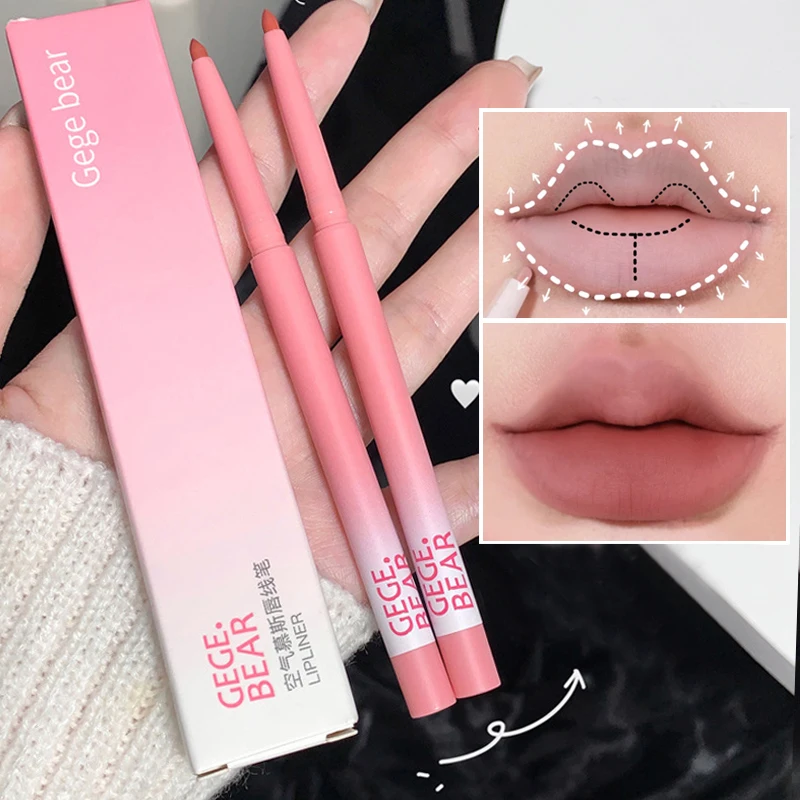 Description Picture 5 of item8 Colors Matte Lip Liner Pencil Carving Lip Makeup Long Lasting Brown Lip Liners Waterproof Lipstick Pen Lip Contouring Cosmetic