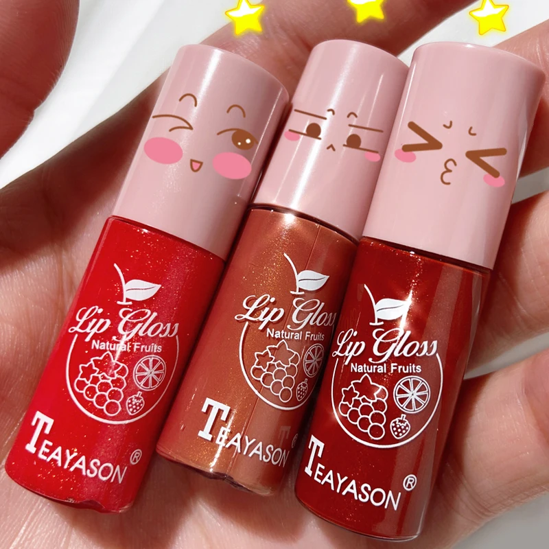 1PC Mini Shiny Lip Gloss Lasting Non-Stick Cup Liquid Lipstick Portable Waterproof Lips Makeup Tool for Women Lipstick Lip Glaze