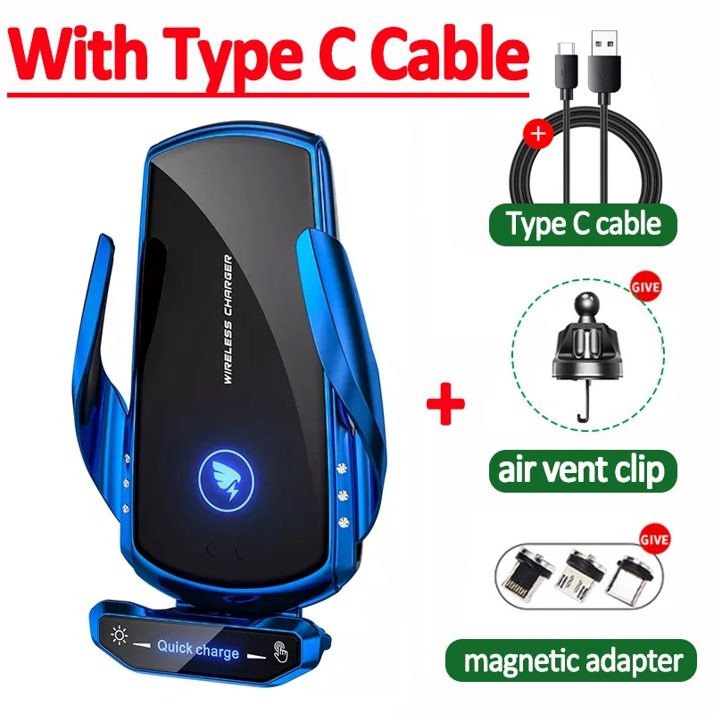 Blue with Cable