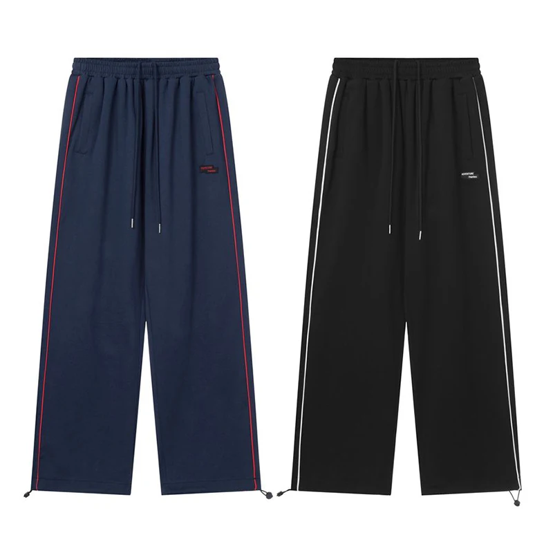 Description Picture 3 of itemMEXZT S-4Xl Striped Sweatpants Women Y2K Oversized Wide Leg Cargo Pants Streetwear Harajuku Baggy Casual Joggers Sports Trousers