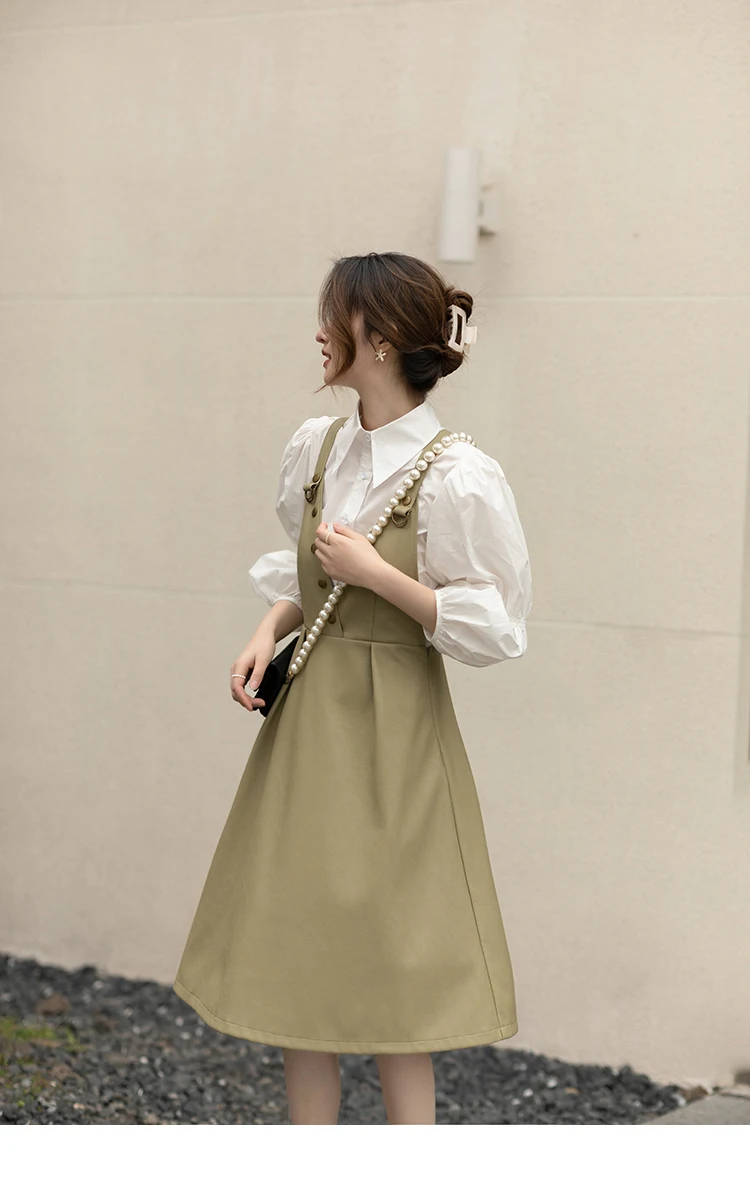 Description Picture 2 of itemMISHOW Autumn Spring Dresses For Women Long Sleeve 2pcs Shirt+Skirts Fashion Casual Outdoor Female Clothes Separately MXB12L0544