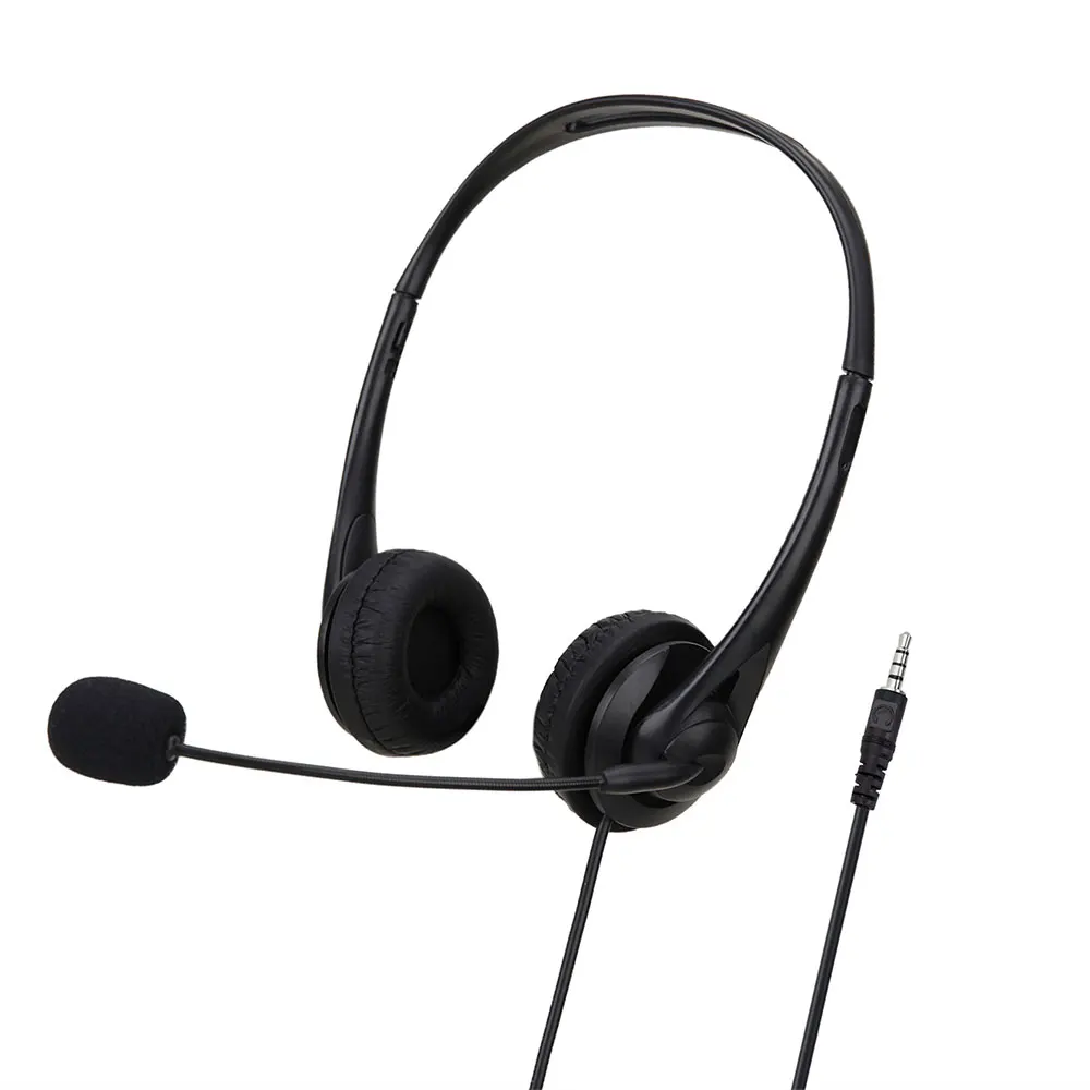 3.5mm/USB Computer Laptop Headphone with Noise Cancelling Microphone Chatting Network Teaching Video Conferencing Wired Headset