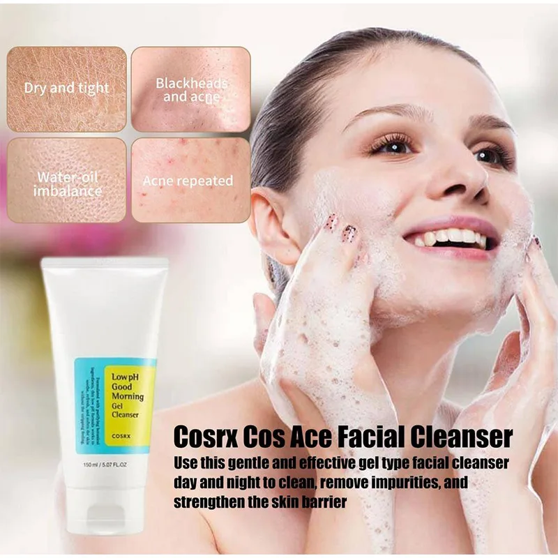 Description Picture 2 of item150Ml Cosrx Low Ph Good Morning Gel Cleanser Face Moisturizer Whitening Anti Wrinkle Cleanser Dry Skin Oil Skin Facial Treatment