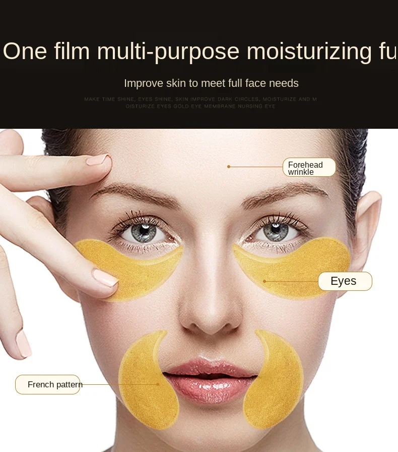 Description Picture 6 of item60pcs Hyaluronic Acid Repair Eye Patches Remove Dark Circles Moisturizing Mask Crystal Collagen Gel Skin Care