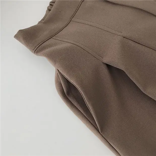 Description Picture 5 of itemsuit shorts women's summer thin 2023 new high waist slim small loose wide leg A-line pants  pantalones de mujer cintura alta