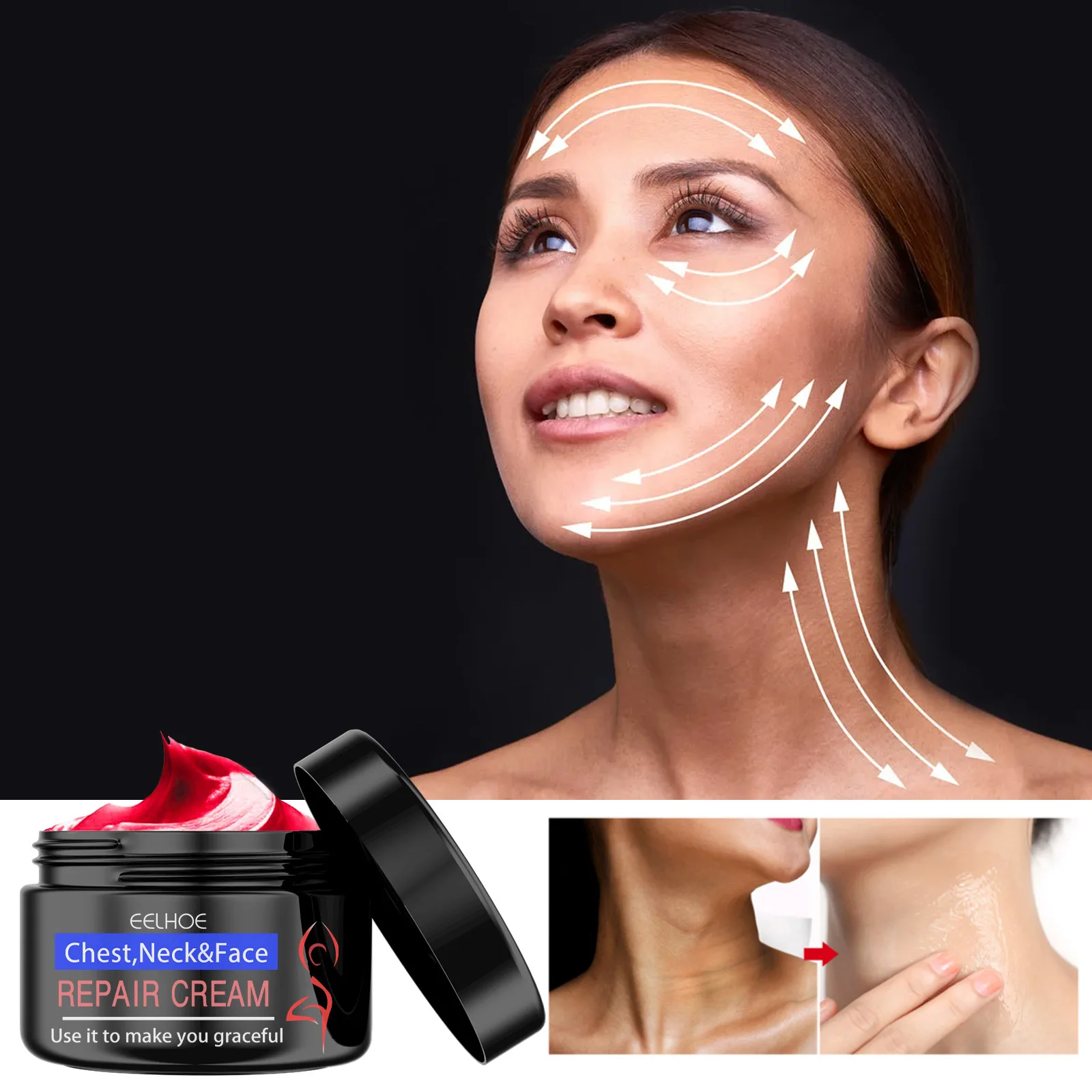 Description Picture 3 of itemFacial Firming Wrinkle Remover Cream Lift Tighten Fade Face Neck Fine Lines Anti-aging Moisturizer Whitening Skin Care Products