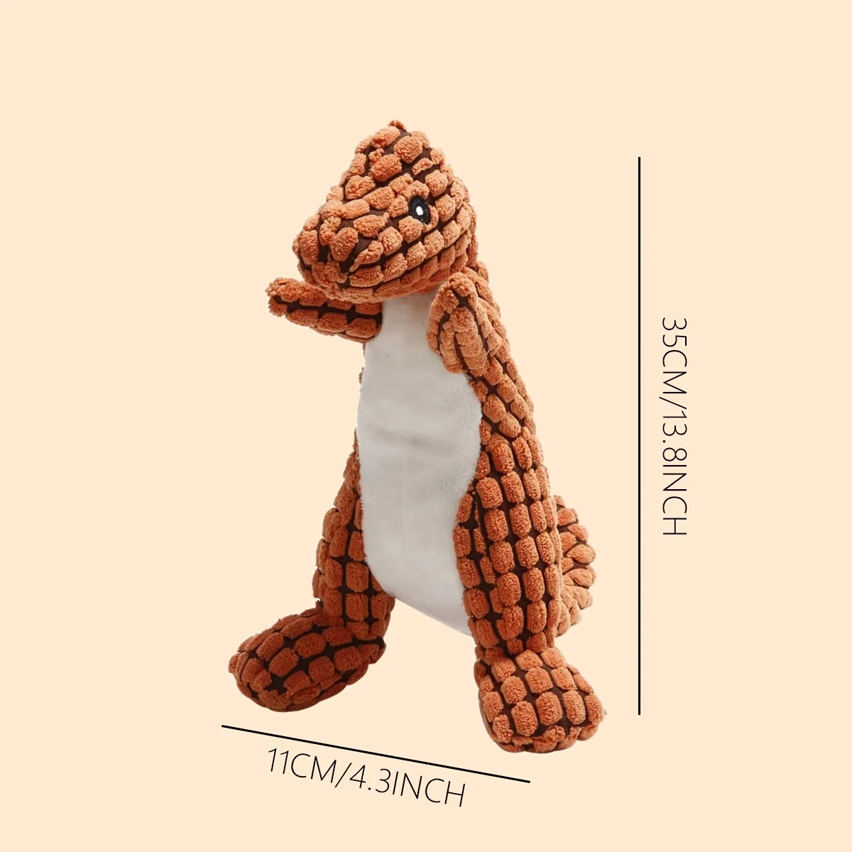 Description Picture 6 of itemCats & Dogs Pet Plush Dinosaur Toys Interactive Dog Chew Toys Plush Stuffing Pet Supplies  for Small Medium Dogs Bite Resistant