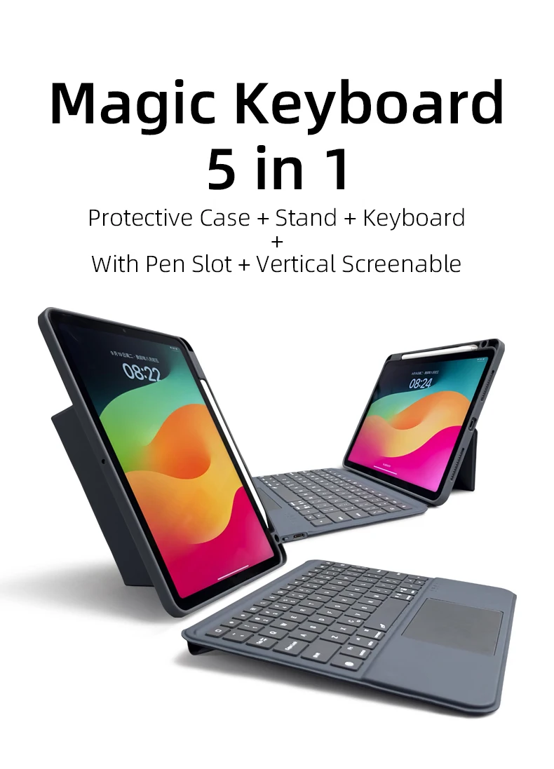 Description Picture 2 of itemMagic Keyboard Case For iPad Pro 11 Pro Air 4/5 10.9 tablet With Wireless Backlit Bluetooth keyboard Magnetic separation Cover