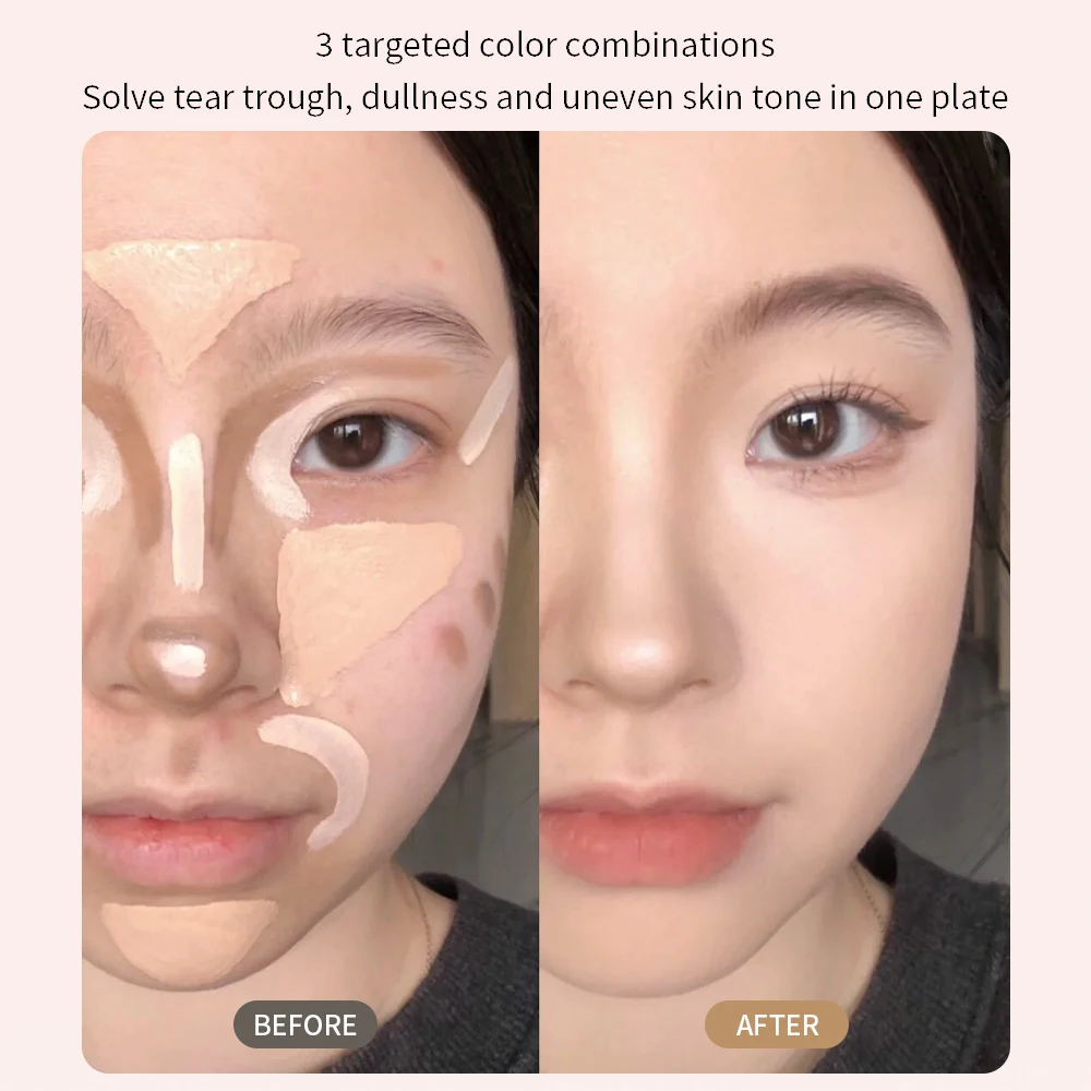 Description Picture 3 of item4 Colors Moisturizing Liquid Concealer Cream Cover Acne Spots Dark Circles Contouring Foundation Modify Skin Tone Stick Makeup