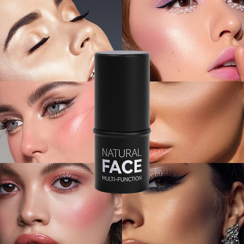 Face Highlighter Bronzer Cream Waterproof Long Lasting Brighten Facial Brightening Nose Shadow Foundation Face Makeup Cosmetics