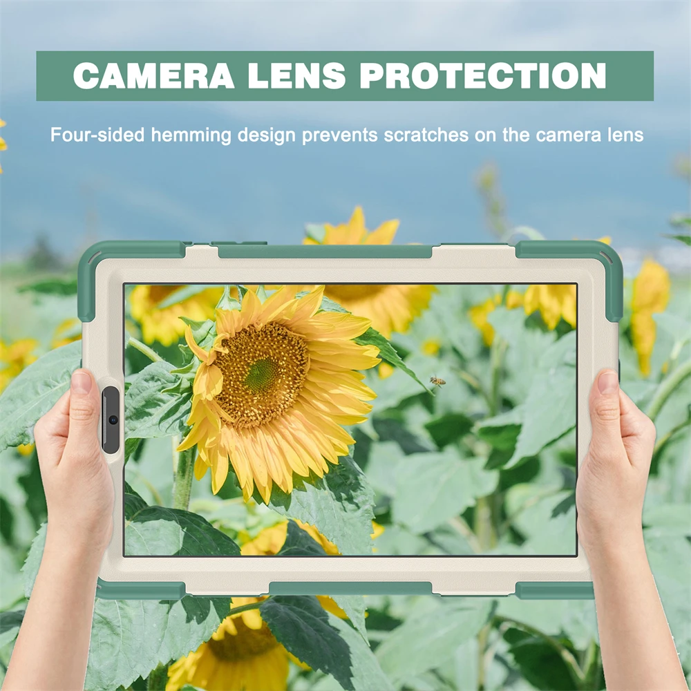 Description Picture 6 of itemHeavy Duty Tablet Case For Samsung A7 Lite 8.7 Inch 2021 Rotating Stand Silicone Shockproof For Tab A8 10.5 X200 X205 T220 T225