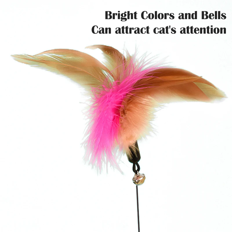 Description Picture 6 of itemInteractive Cat Toys Cat Teaser Stick Collar Self-hi Game for Cats Stick Funny Pet Cat Toys Pet Accessories Juguwtes Para Gatos