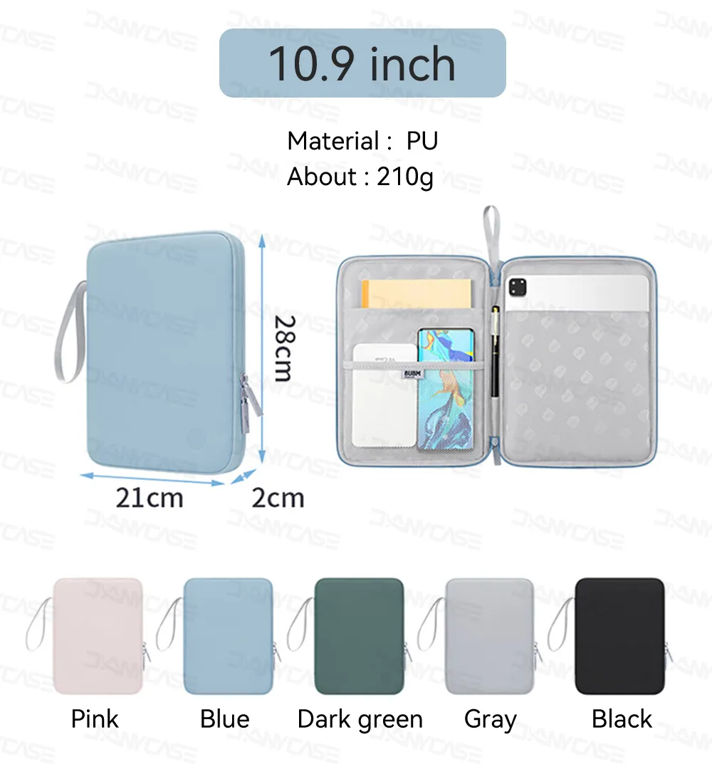 Tablet Sleeve Bag 7.9-12.9 inch Handbag Case for iPad Samsung Iconic Brand Iconic Brand Sleeve Bag Cover Shockproof Pouch Multi Pockets