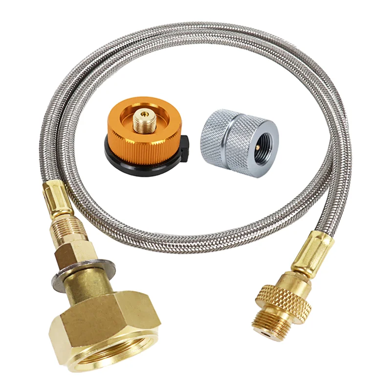 Description Picture 2 of itemCamping Gas Stove Propane Refill Adapter Gas Tank Connection Line Outdoor Burner Adapter LPG Cylinder Hose Connector