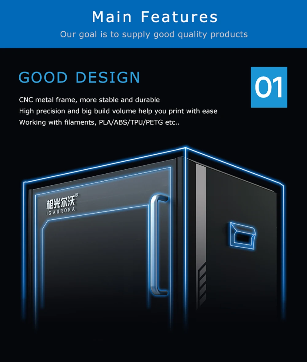 Description Picture 4 of itemJGMAKER A6 3D Printer 32-bit silent board Direct Drive Optical switch Fully Enclosed 3D Printer Meanwell Power Supply PLA TPU