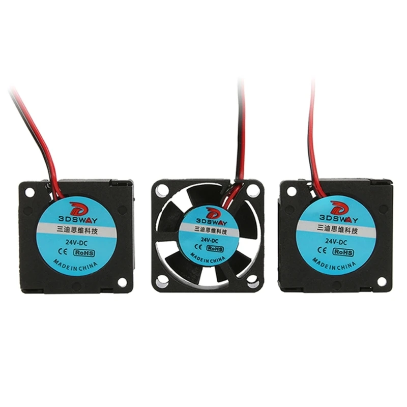 Description Picture 5 of item3D Printer Accessories 2 In 1 Out Nozzle Extruder Hotend Fan Bracket Computer Fan Fixed Bracket 1M Cable Diy  12V 24V