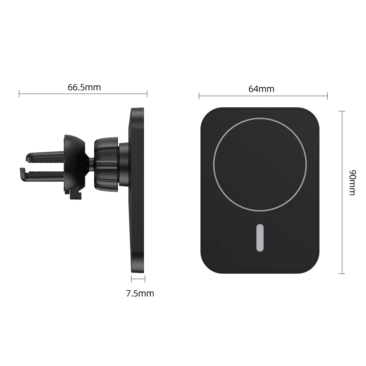 Description Picture 6 of item30W Car Phone Holder Wireless Charger Car Mount Magnetic Car Chargers Wireless For iPhone 11 12 13 14 Pro Max XS Iconic Brand Samsung