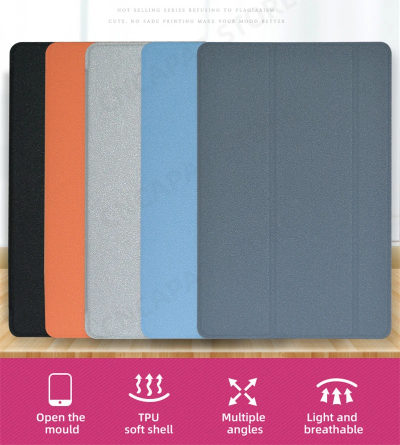 Description Picture 3 of itemSlim Folio PU Leather Cover For Teclast M40 Plus P40HD P40S 2023 Case with Soft TPU Back Shell Tri-Folded Standing