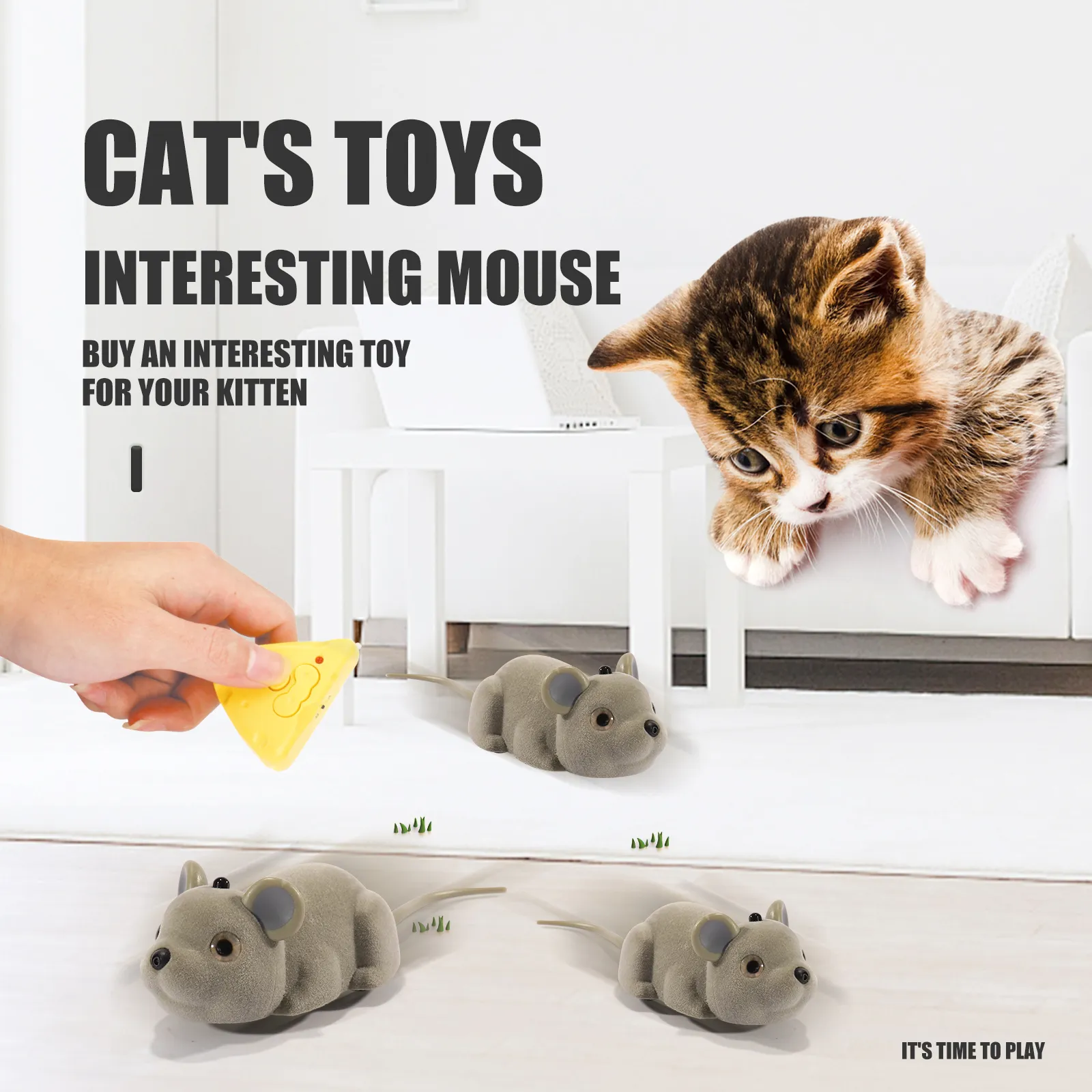 Description Picture 2 of itemElectric mouse toys Interactive Cat Toys Smart Sensing and Remote Control Automatic Induction Obstacle Avoidance Pet Toys