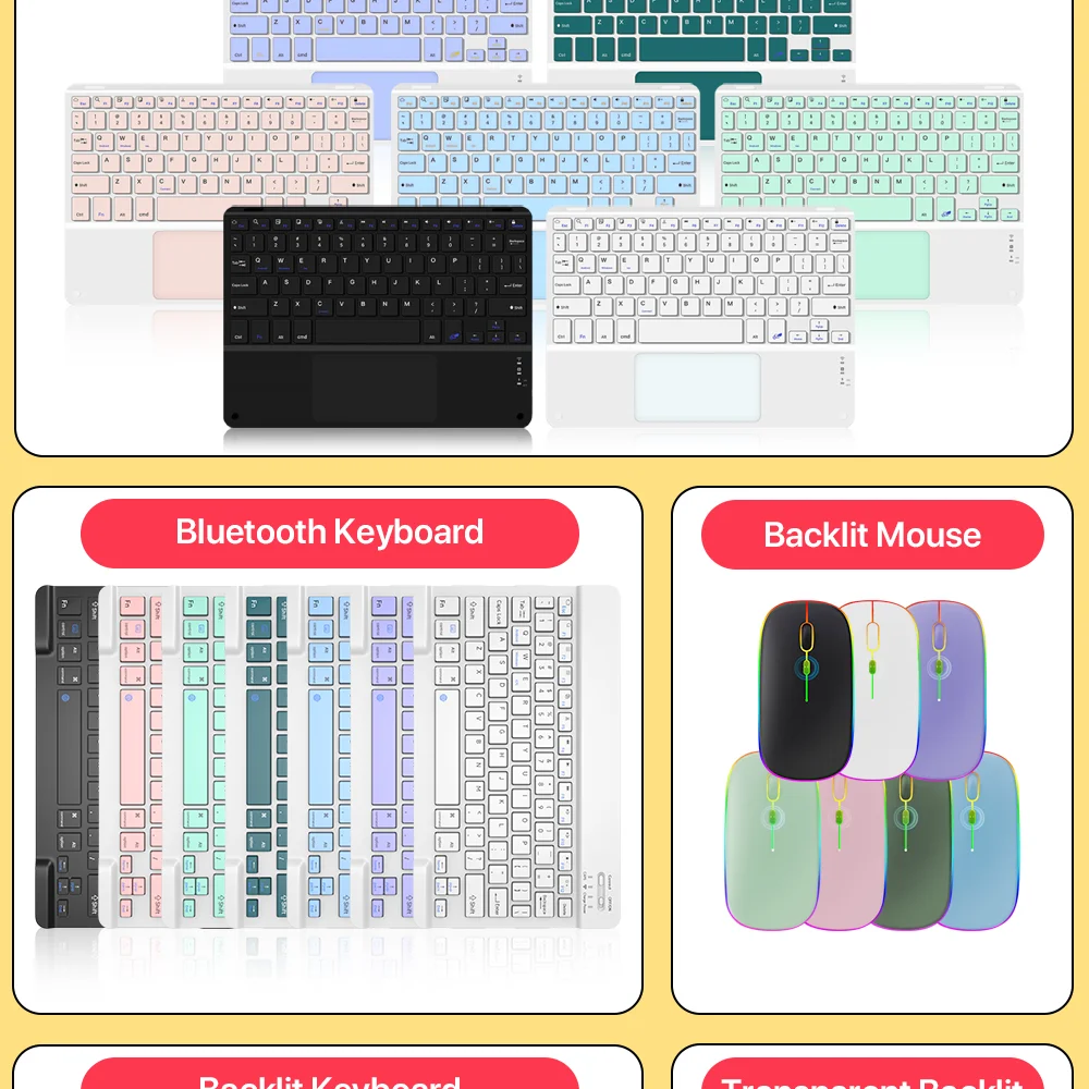 Wireless Keyboard For iOS Android Windows Smart Teclado For Apple Iconic Brand Huawei Samsung Bluetooth Ultra-Slim Tablet Clavier