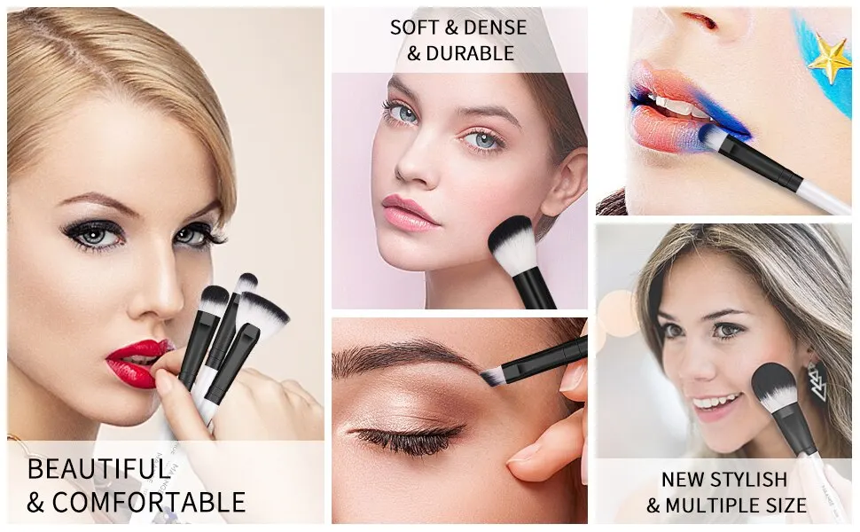 Description Picture 4 of itemMaange 18 Piece Makeup Brush Sets With Box Foundation Powder Concealers Eyeshadow Brush Blending Beauty Tools For Women Daily
