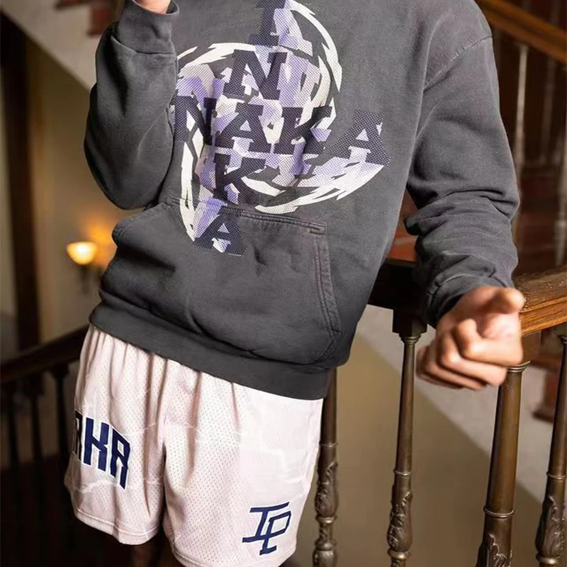 Description Picture 5 of itemInaka Power Shorts 2022 Summer GYM Men Women Running Sports Basketball Fitness Pants Mesh Fast Dry homme Breathable Trend Shorts