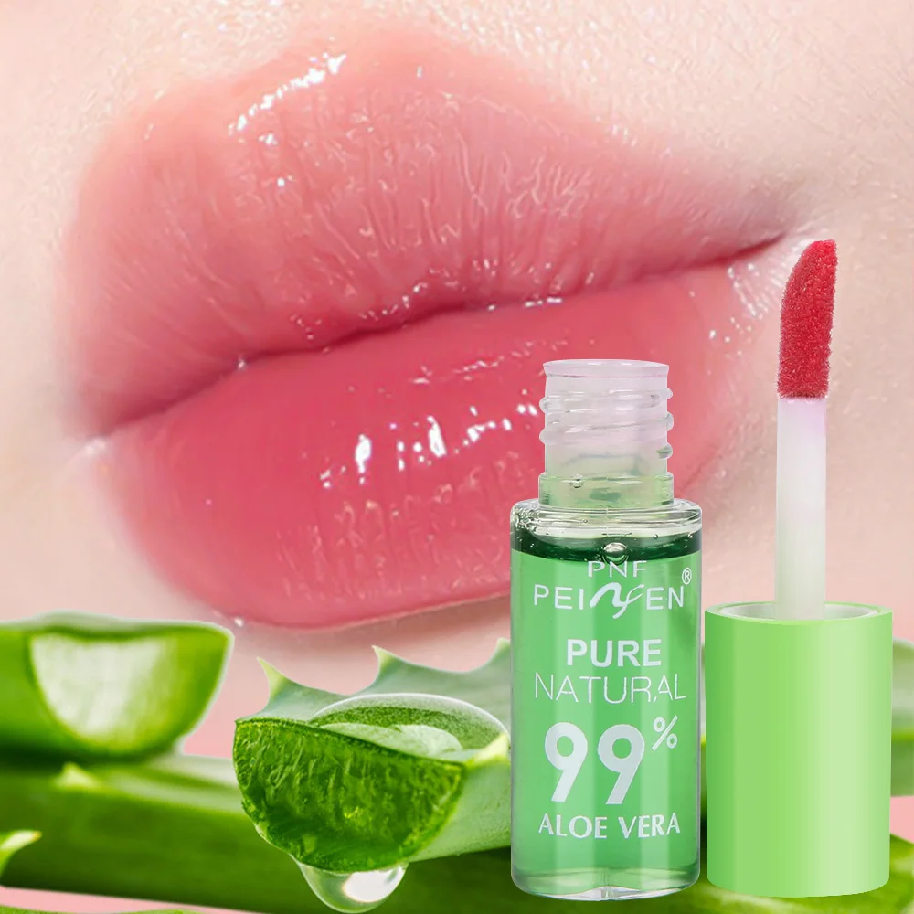 Description Picture 2 of item1PC Aloe Vera Essence Lipstick Color Changing Lip Balm Lipgloss Long Lasting Moisturizing Waterproof Temperature Change Lip Balm