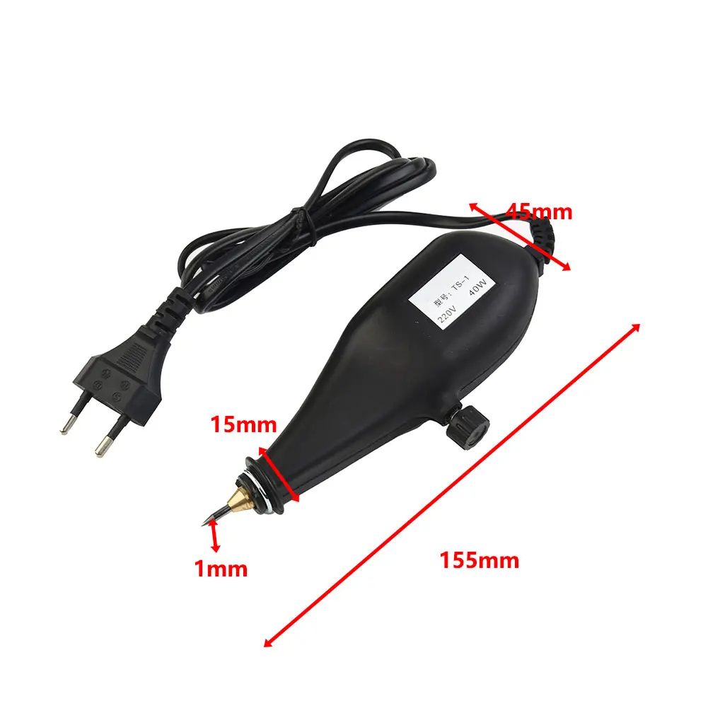 Description Picture 6 of item1 Pc 220V 40W Electric Engraving Pen Engraver Tool Carving Pen Plotter Machine Chisel Tips Wood Metal Glass Stone Lettering Tool