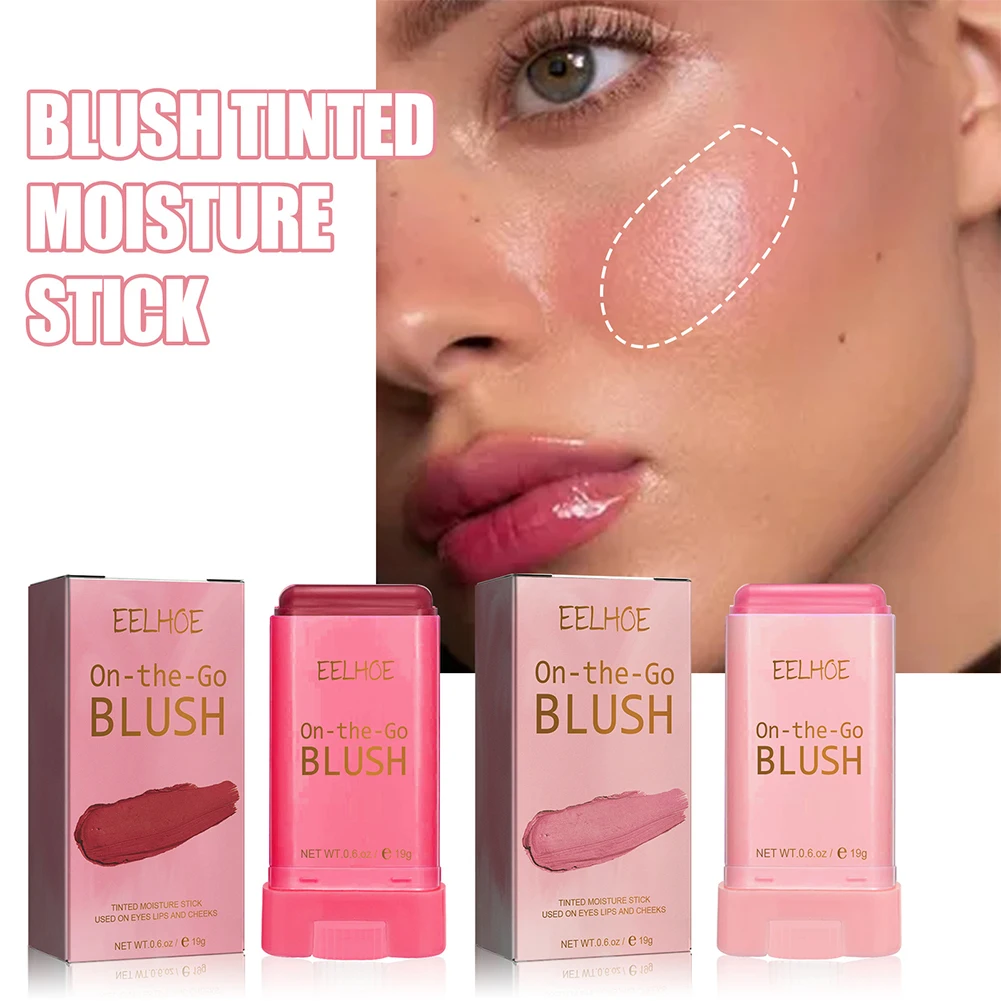 Description Picture 3 of itemFace Cream Blush Long-Lasting 19g Face Blusher Stick Natural-Looking Multifunctional Easy Use Moisturizing for Women Skin Care