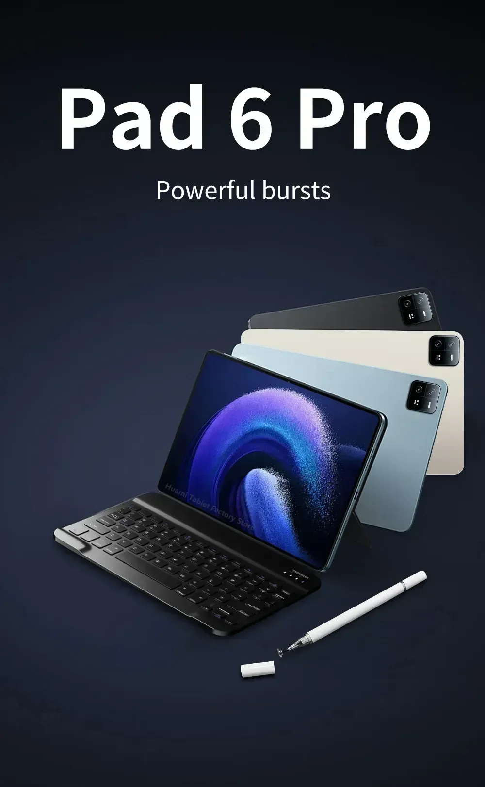 Description Picture 2 of item2024 Original Global Version Tablet Android 13.0 Pad 6 Pro 16GB+512GB Snapdragon 888 TabletsPC 5G Dual SIM Card or WIFI HD 4K Mi