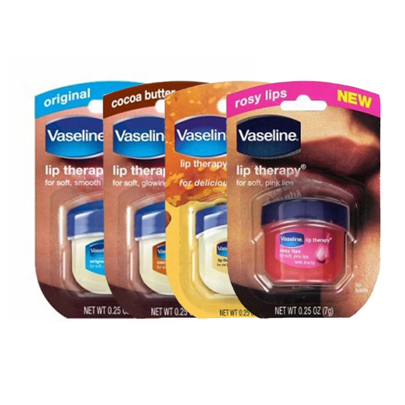 1PCS Vaseline Lip Balm Natural Longlasting Hydrating Anti-Cracking  Moisturizing Lip Care Jelly Lip Balm Lipstick Base Skin Care