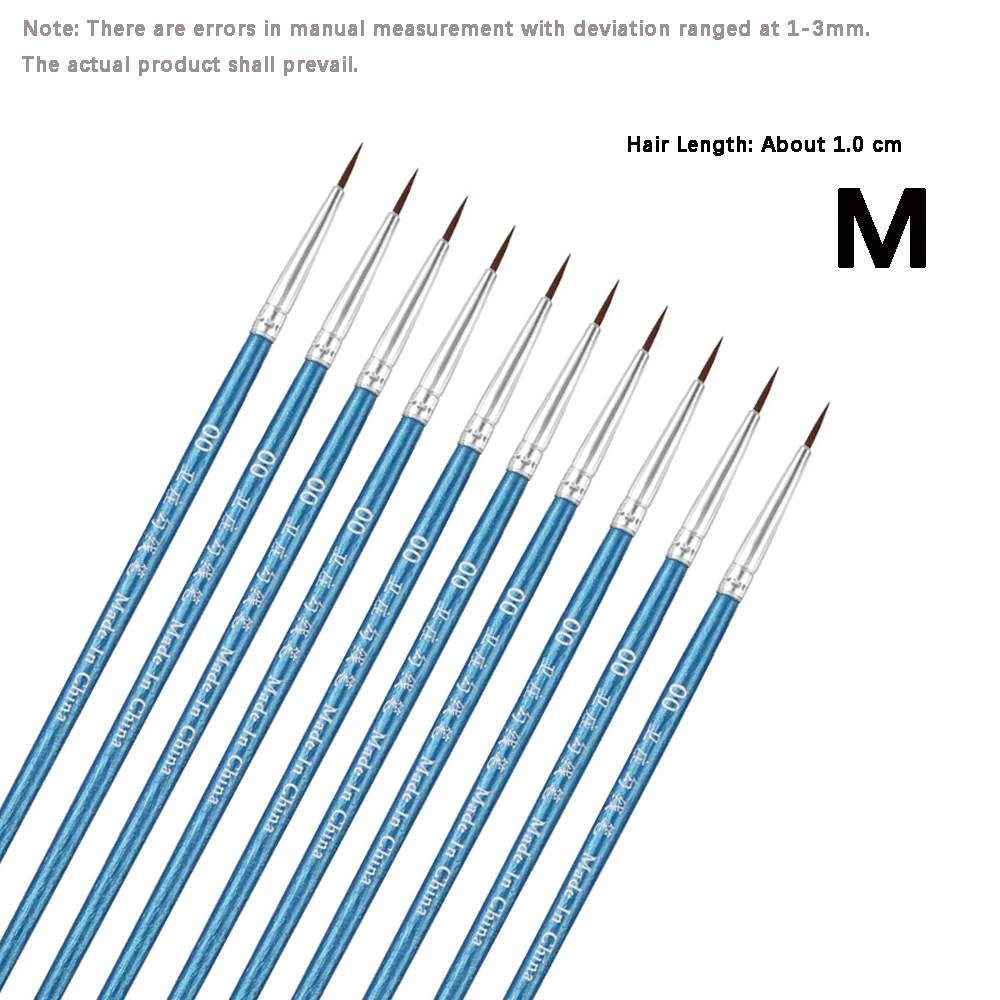 Blue M 10pcs
