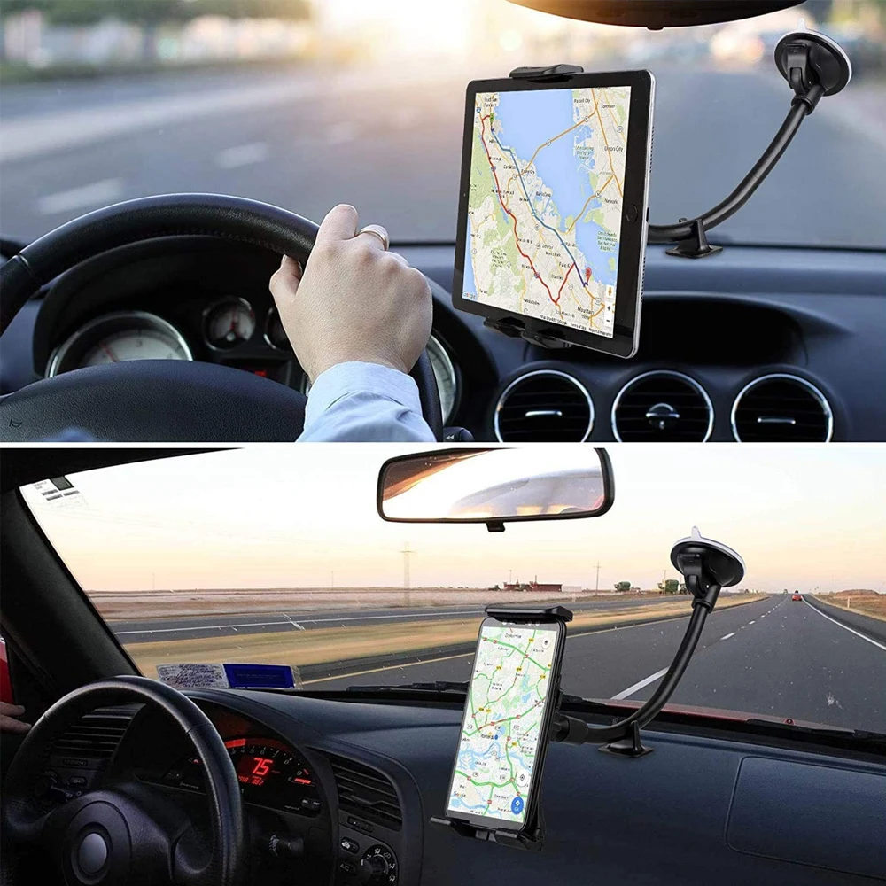 Description Picture 2 of itemCar Tablet Holder Long Arm Suction Cup Mount for iPad Pro Air 4-13'' Iconic Brand Tablet SUV Truck Vehicle Lift Uber Windshield Window
