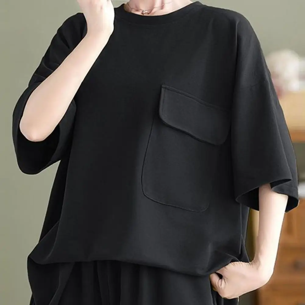 Description Picture 3 of itemSportswear Elastic Waist Oversized Women T-shirt Shorts Set Female Clothes