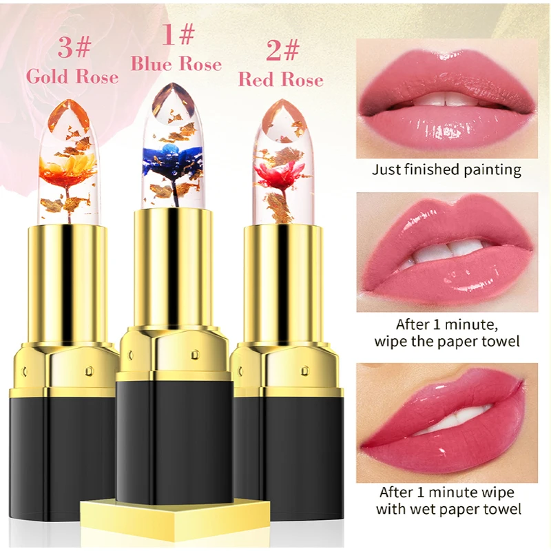 Description Picture 5 of itemNew Long Lasting Lipstick Magic Lipstick Color Changing Waterproof Red Lip Balm Lip Plumper Kawaii Makeup Girl Cute Cosmetics