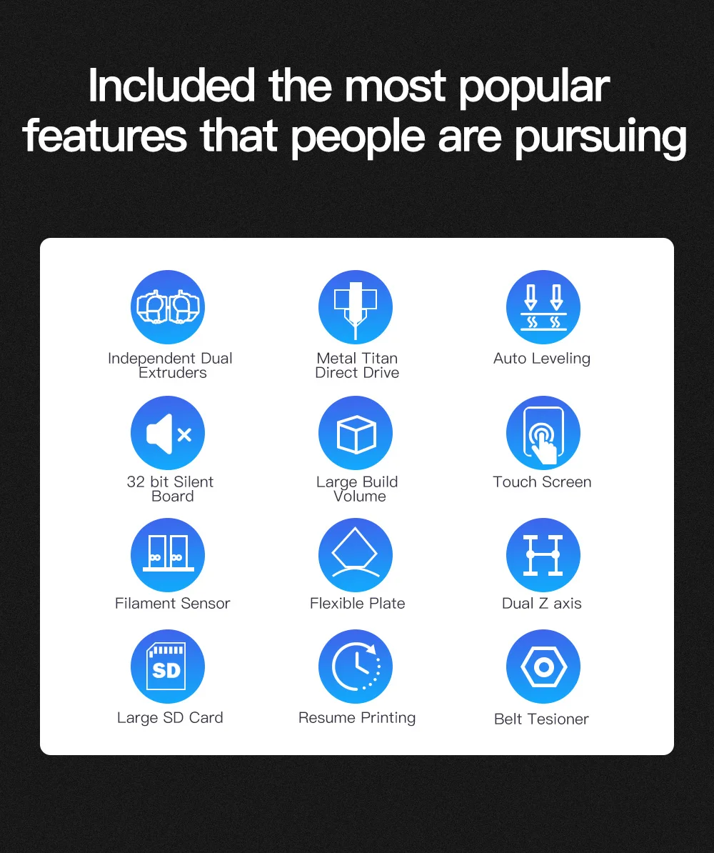 Description Picture 4 of itemSovol SV04 3D Printer Independent Dual Extruder IDEX Auto Leveling TMC2209 Silent Driver impressoras 3d Profissional Large Build