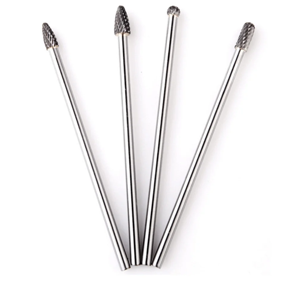 Description Picture 4 of item1pc 6mm Shank   150mm Long Carbide Rotary File Milling Cutter Rotary Burr Double Cut CNC Engraving Bit For Dremel Grinder Drill