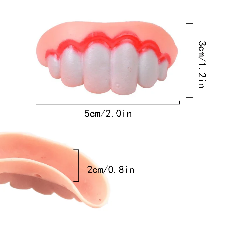 Description Picture 3 of itemTeeth for Dog Funny Dentures Pet Decorating Supplies Halloween Cosplay Humans and Vampires Toys Tricky Dentures